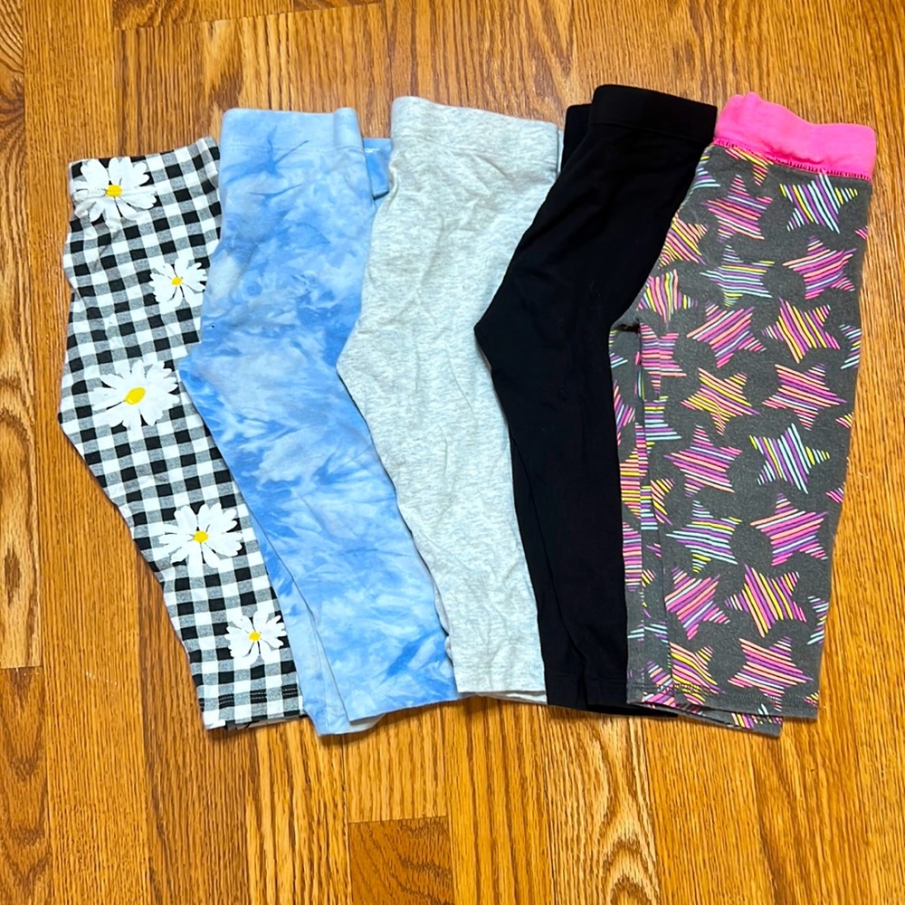5 Capris Leggings size XS(4-5) - Various colors